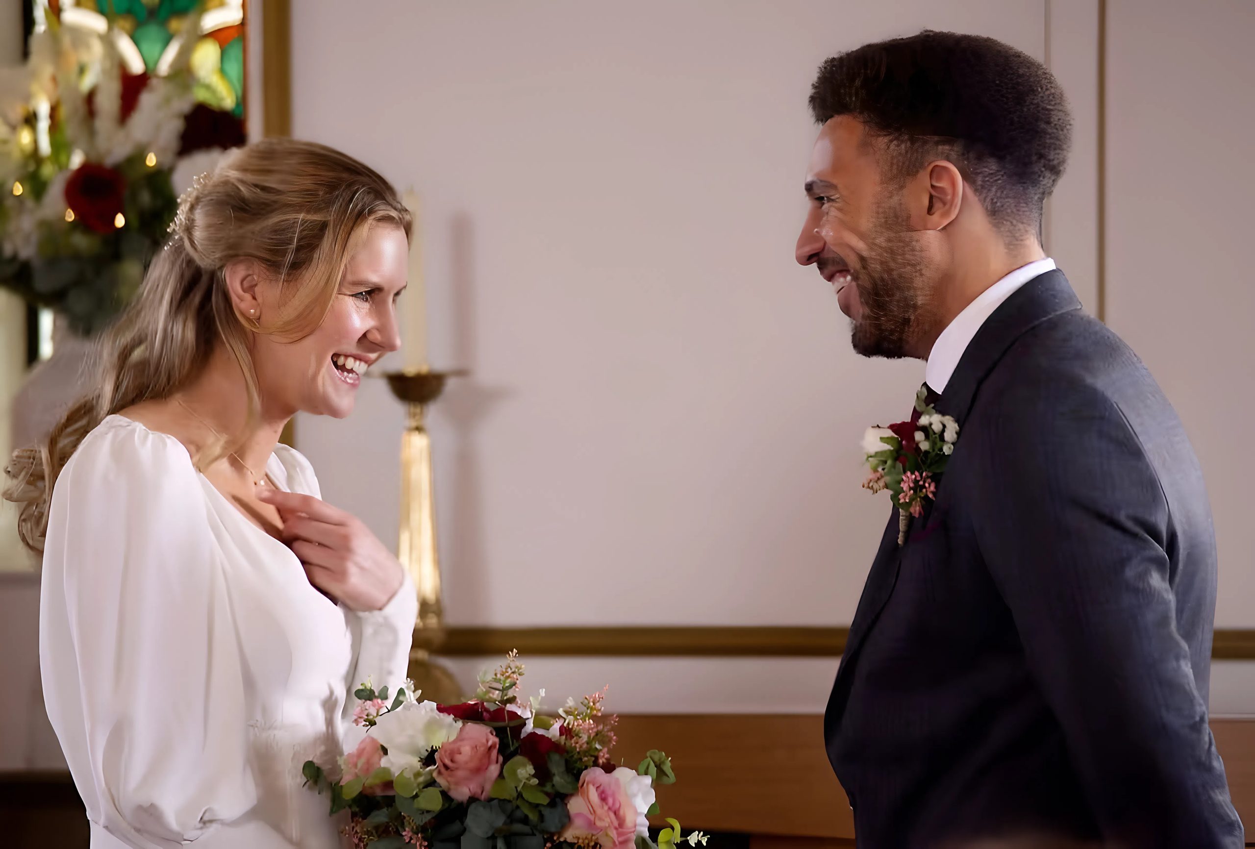 Billy and Dawn make a dramatic escape to tie the knot in Emmerdale