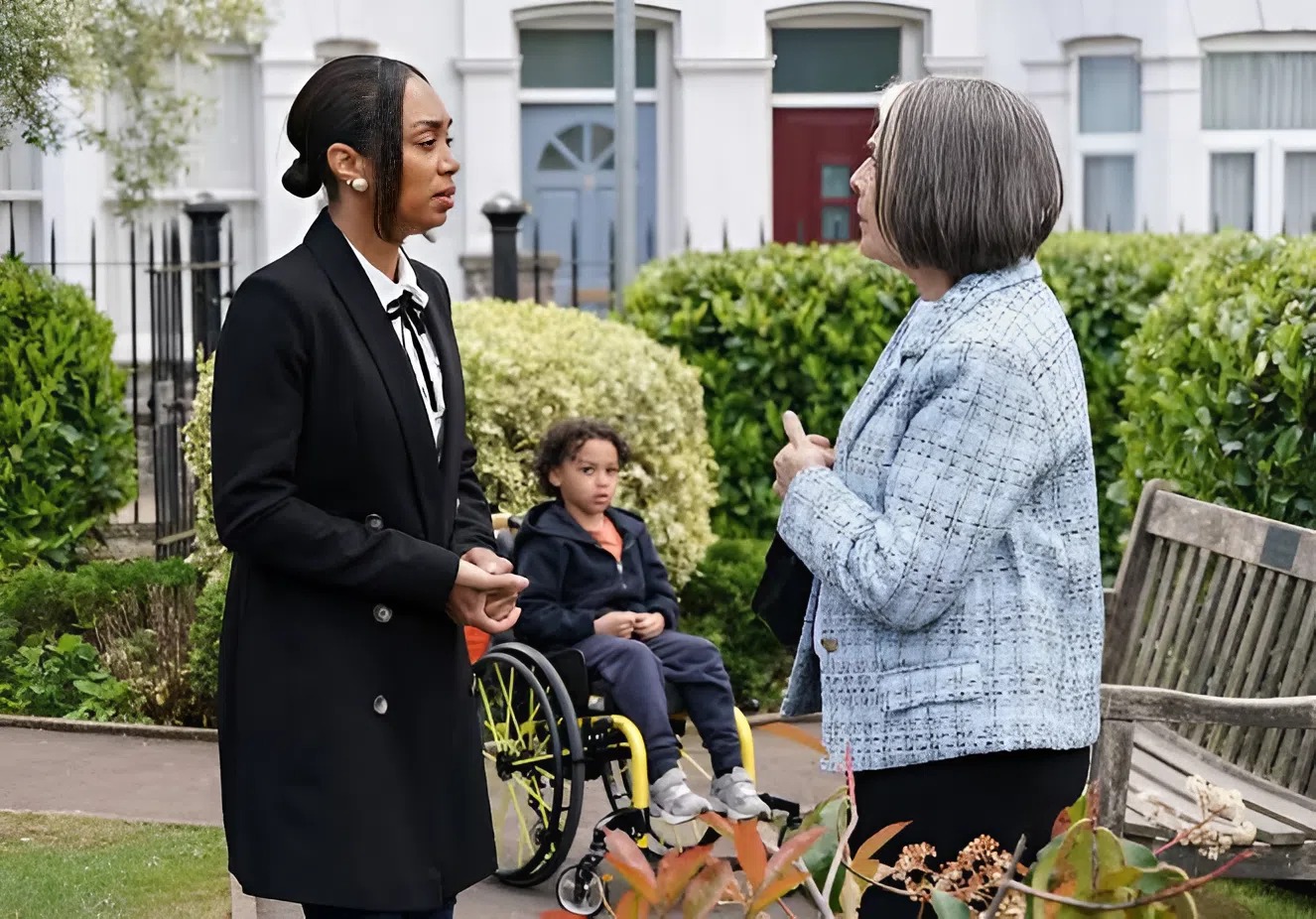 Gray Atkins faces off with Chelsea Fox this week on EastEnders